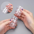 Hipiwe 6 Sets 5 Layers Plastic Round Storage Containers Small Art Craft - Image 3