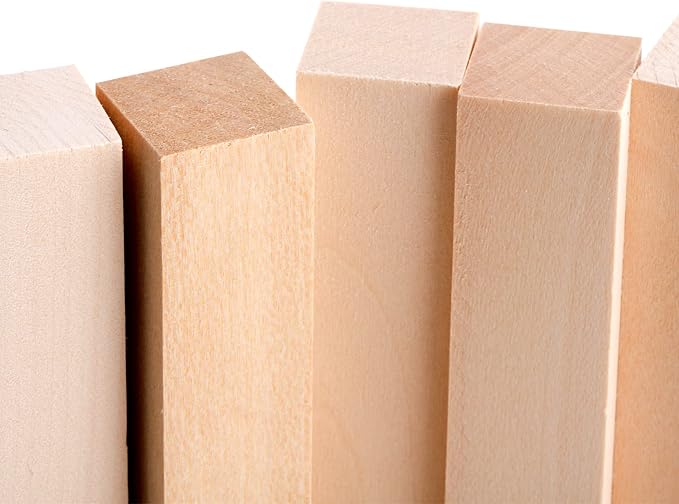 Tosnail 36 Pieces Basswood Carving Blocks, 3.9 x 1.6 x 1.2 Inch and 3.9 x 0.8 x - Image 3