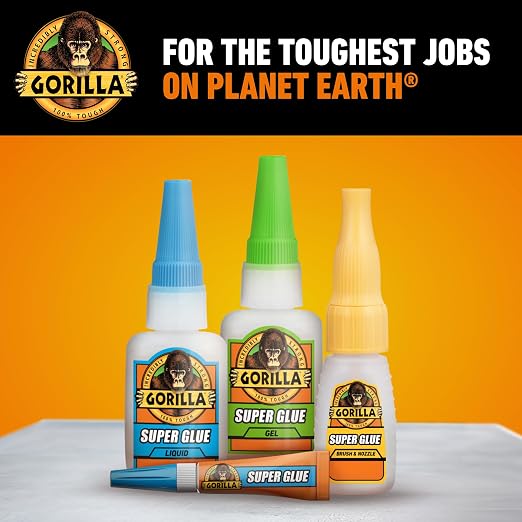 Gorilla Super Glue Gel Value Size, Fast‑Setting Strong Bond, Impact‑Tough - Image 8
