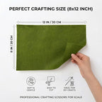 Soft Moss Green Felt Fabric Sheets - Image 2