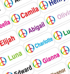 Personalized Name Labels for Kids – 60 Waterproof Peel-and-Stick Labels for by GILBIN