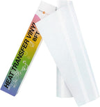 HTVRONT White Glitter HTV Vinyl Roll, Glitter Iron on Vinyl Easy to Cut & Weed by HTVRONT
