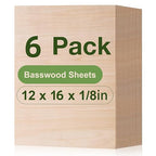 Rowood 6 Pack Basswood Sheets, 3mm Basswood by RowoodAssembleArtDecorateLife