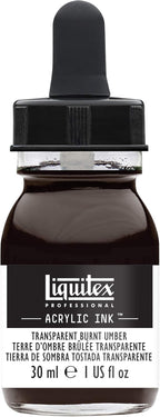 Liquitex Professional Acrylic Ink, 1-oz Jar, Transparent Burnt Umber by Liquitex