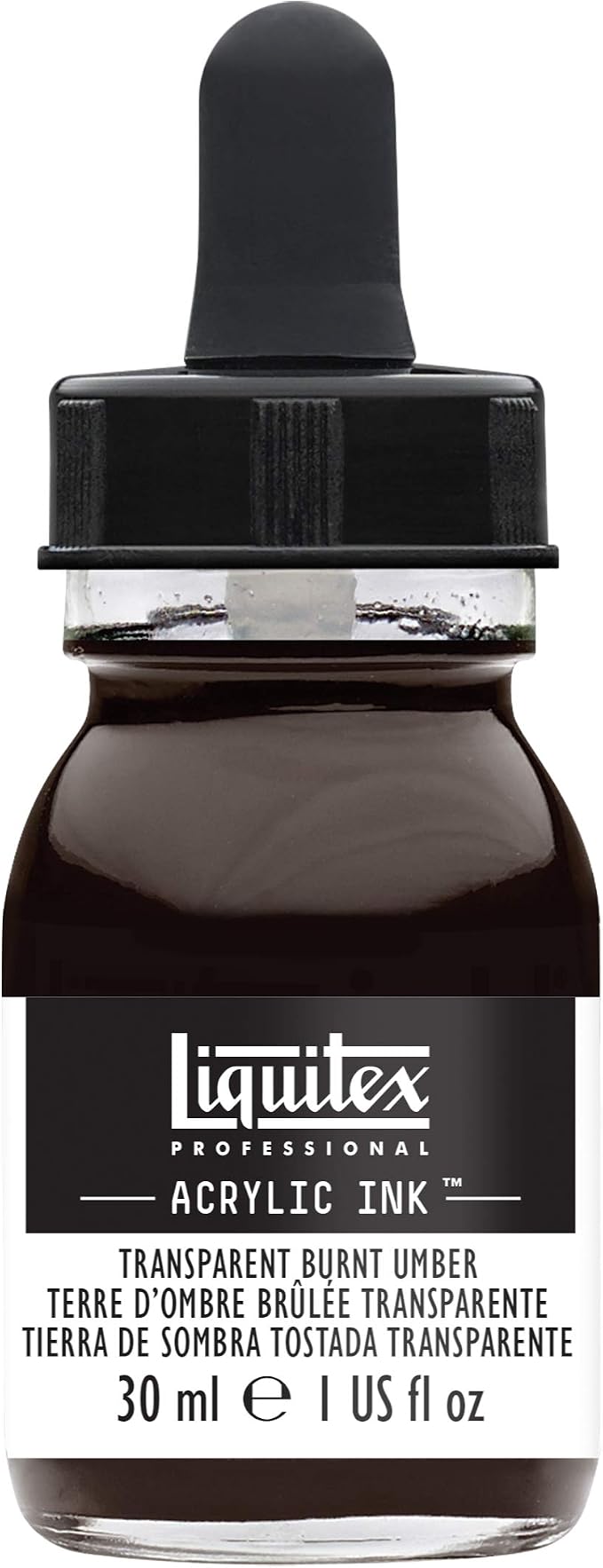 Liquitex Professional Acrylic Ink, 1-oz Jar, Transparent Burnt Umber by Liquitex