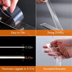 Yeefeoch Double Sided Tape Heavy Duty, mounting Picture Hanging Adhesive Strips - Image 3