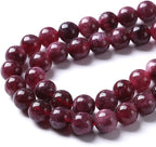 45pcs 8mm Natural Garnet Jade Gemstone Round Loose Spacer Beads - Image 4