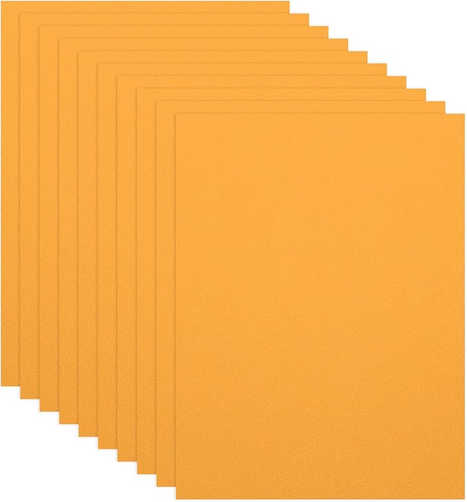 PATIKIL 10Pcs Orange EVA Foam Sheets, 15.7 x 11.8 Inches 1mm Thick Foam Sheets by PATIKIL