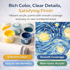 Quelvyn Stained Glass Butterfly Paint by Numbers Kit - Image 5