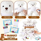 40 Pcs Make Your Own Stuffed Animal Bear Kit DIY 2026 Graduation Plush Gift 10 - Image 3