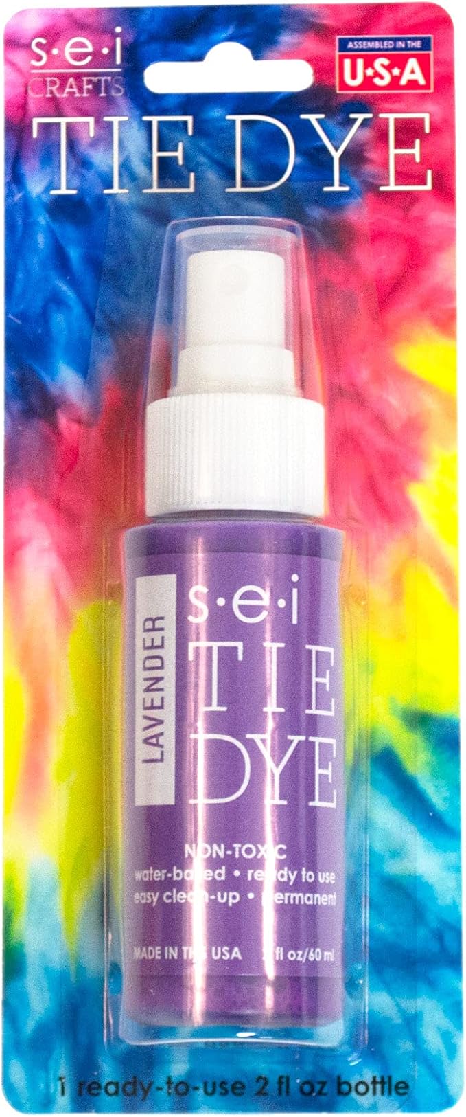 S.E.I. Lavender Tie Dye Spray Bottle: 2oz. Non Toxic Fabric Dye Spray, DIY - Image 4