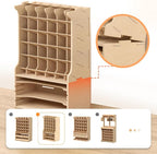 Paint Rack Organizer for 30 Bottles, Craft Supplies Storage, MDF Material - Image 4
