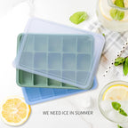 Tvmania Ice Cube Trays Set of 2, 15-Cube Silicone Molds - Image 2
