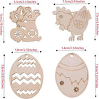 60PCS Unfinished Wood Animal Cutouts - Image 3