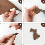 20PCS Brown Felt Fabric Sheets - Image 4