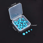 arricraft 40 Pcs 6mm 8mm 10mm 12mm Turquoise Stone Cabochons, Flatback - Image 7