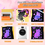 Chameleon Heat Transfer Vinyl Bundle 6 Packs Chameleon Gradient Change Color PU - Image 4