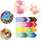 Felt Fabric Sheet 4"x4" DIY Hand Sewn Patches on Fabrics, Various Colored - Image 6