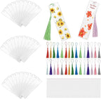 90Pcs Acrylic Bookmark Blanks Kit-30 Set Clear Acrylic Bookmarks 6" x 1.6" by Unknown