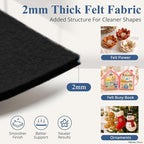 12" x 12" Felt Sheets for Crafts, 2mm Stiff Felt Fabric, Polyester Felt Squares - Image 2