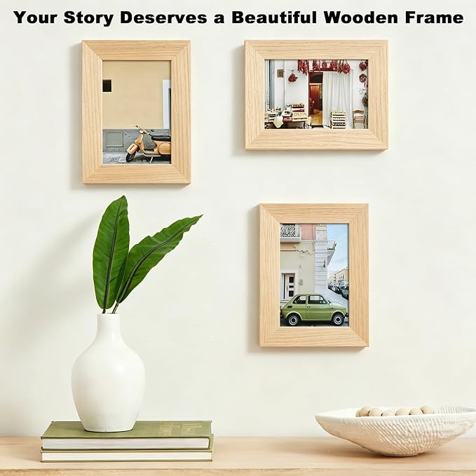 RPJC 3.5x5 inch Picture Frame Made of Solid Wood High Definition Glass - Image 4