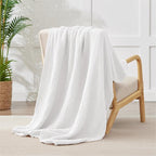 100% Cotton Muslin Blanket King 108" x 90", 6 Layers Breathable and Lightweight - Image 7