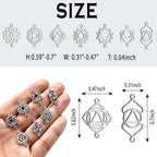 stino 28/48Pcs Stainless Steel Metal Charms | Fadeless, Waterproof, - Image 3
