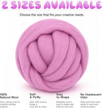 1.76oz Wool Roving: Needle Felting Wool White Roving Wool Felting Supplies Pure - Image 9