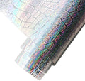 HYANG Transparent Stone PVC Super Clear Holographic Vinyl Faux Leather Sheets 1 by HYANGHAVEPUPVCALLLEATHER