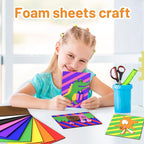 Do²ping Foam Sheets Crafts, 8.5x5.5 Inch 10 Colors Craft Foam Paper - Image 3