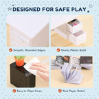 1:12 Scale Mini Desk Set with 100 Mini Books & 2 Bookshelves — Miniature - Image 5
