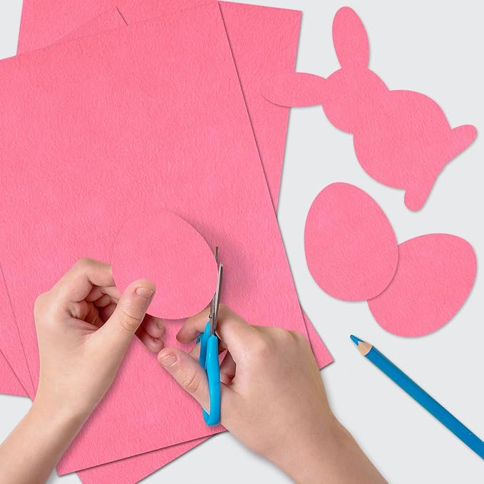40 Pcs Pink Soft Felt Fabric Sheet 8" x 12" Assorted Color Felt Fabric Sheets - Image 5