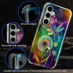 for Samsung Galaxy S24 FE Case, Dragonfly Dandelion Colorful Pattern Glossy 2 - Image 5