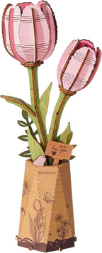 rowood Wooden Flower, 3D Puzzles by RowoodAssembleArtDecorateLife