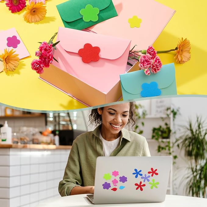 PATIKIL Foam Stickers, 8 Pack 384Pcs EVA Self Adhesive Foam Shape Sticker Craft - Image 5
