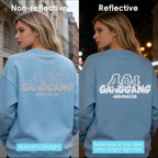 Aoder Reflective Heat Transfer Vinyl-11.8" x 10ft Light Grey Iron on Vinyl Roll - Image 4