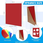 24 Pcs 8 x 8 Inch Cast Acrylic Sheets 0.08'' Thick Opaque Laser Cutting Colored - Image 2