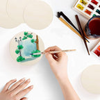 12Pcs 12 Inch Wood Circles for Crafts, Unfinished Blank Wooden Rounds Slice - Image 5