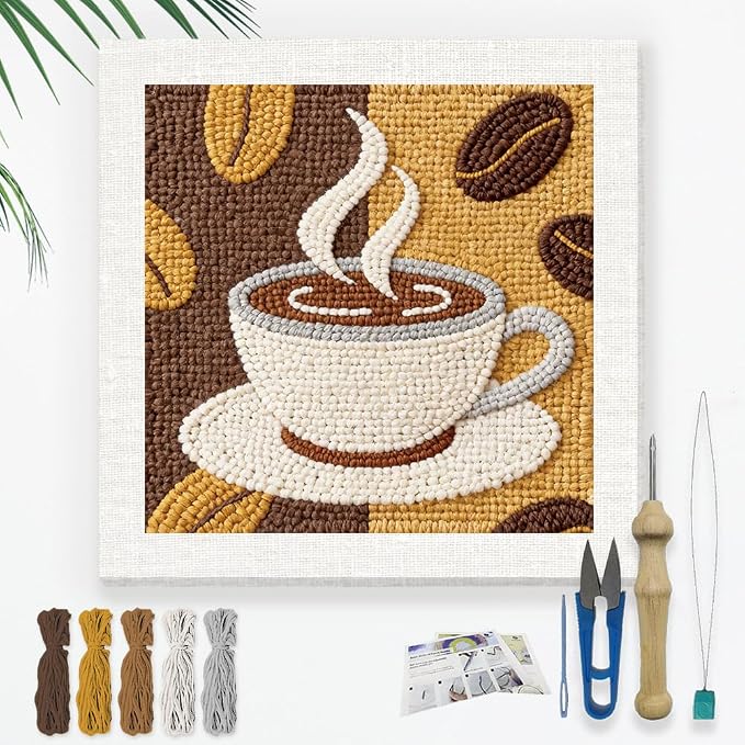 Doodlream Retro Coffee Cup Needle Kit by Doodlream