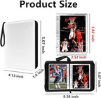 Mini Card Binder, 1-Pocket Super Lightweight Zipper Binder Holds 80+ Trading - Image 3