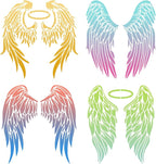 ORIGACH 4PCS Large Angel Wings Stencils 11.8x11.8 inch, Durable Flexible DIY - Image 2