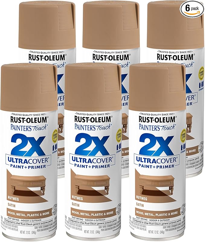 Rust-Oleum 334076-6PK Painter's Touch 2X Ultra Cover Spray Paint, 12 oz by Rust-Oleum