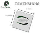BuyPlastic L-111 Green Transparent Fluorescent Colored Acrylic Plexiglass Sheet - Image 2