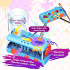 Upgraded Paint Brush Cleaner Tool, Brush Rinser Cup Painting Running Water - Image 4