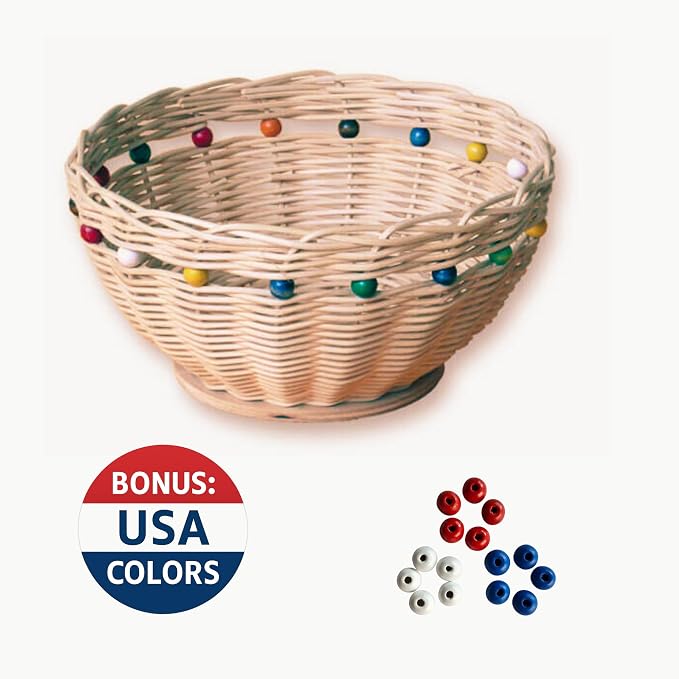 PEDDIG SHOP Beaded Basket Weaving Kit – DIY Rattan Craft Set - Image 3