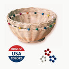 PEDDIG SHOP Beaded Basket Weaving Kit – DIY Rattan Craft Set - Image 3