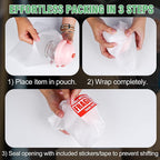 600Pcs Dish Packing Supplies for Moving, 300 Cushion Foam Wrap Pouches & Sheets - Image 3