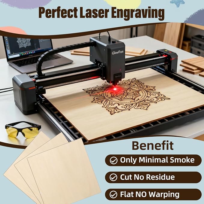 Basswood Sheets 12"x12"x1/8", 12 Pack | 3mm Basswood - Image 5