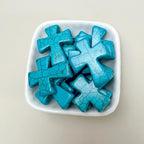 Turquoise Cross Beads for Bracelet Making - Image 5