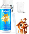 3.4FL OZ Air Dry Clay Glaze, High Gloss Varnish, Protective Sealant to Prevent by lockmio